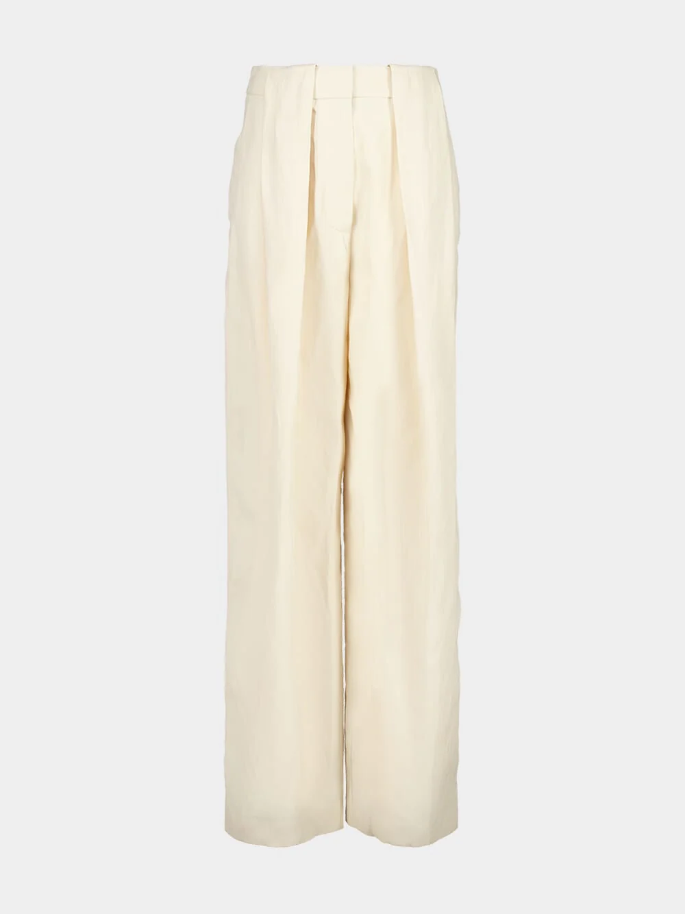 Buttercream Slouchy Panelled Trousers - Image 2