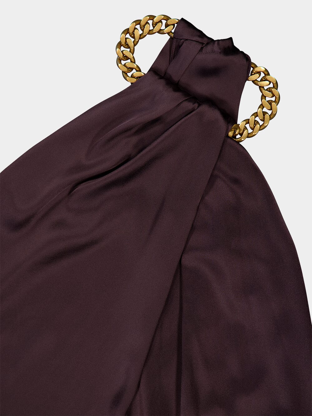 Chain Halterneck Satin Maxi Dress - Image 3