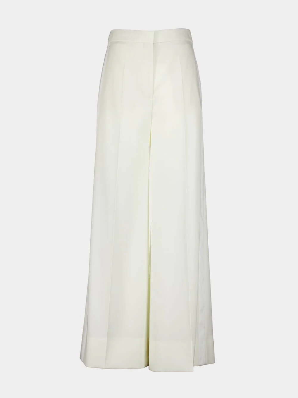 Chalk White Tuxedo Trousers