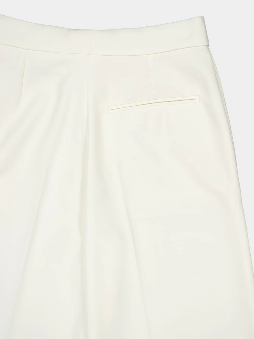 Chalk White Tuxedo Trousers - Image 6