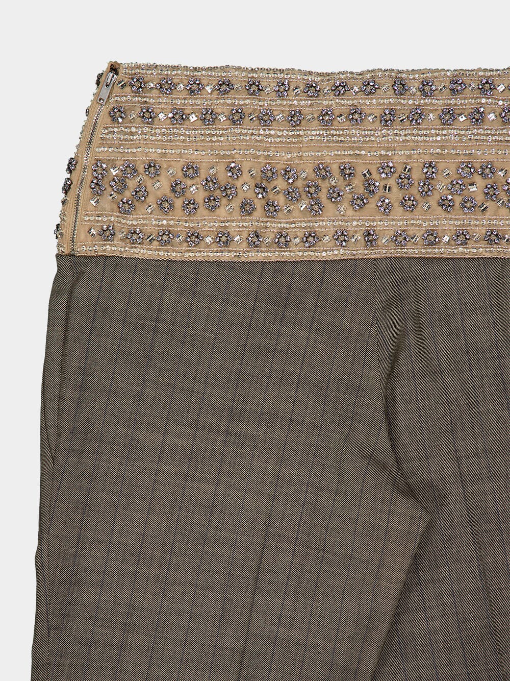 Crystal-Embellished Wool Trousers - Image 4