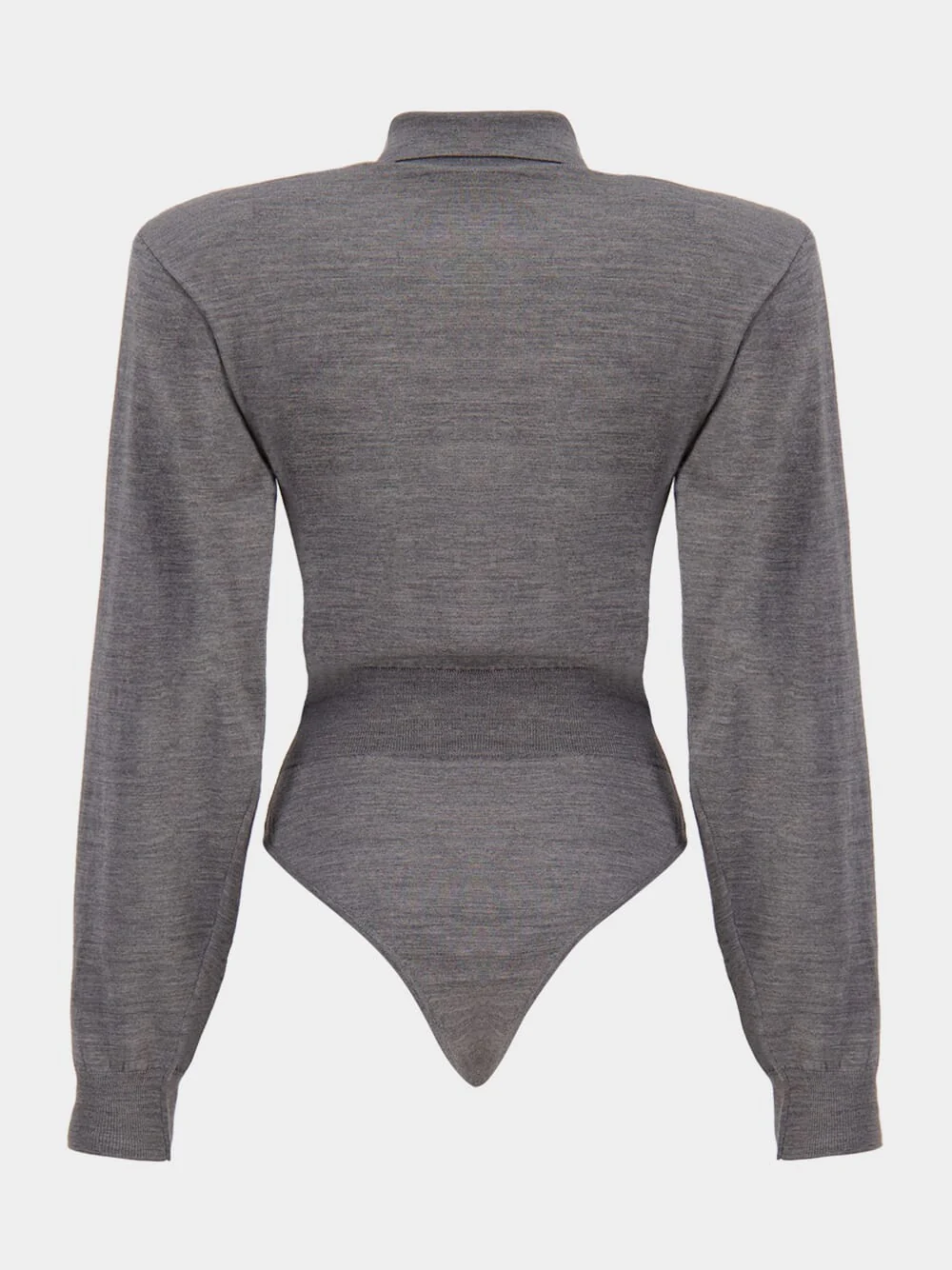 Grey Long-Sleeve Bodysuit - Image 2