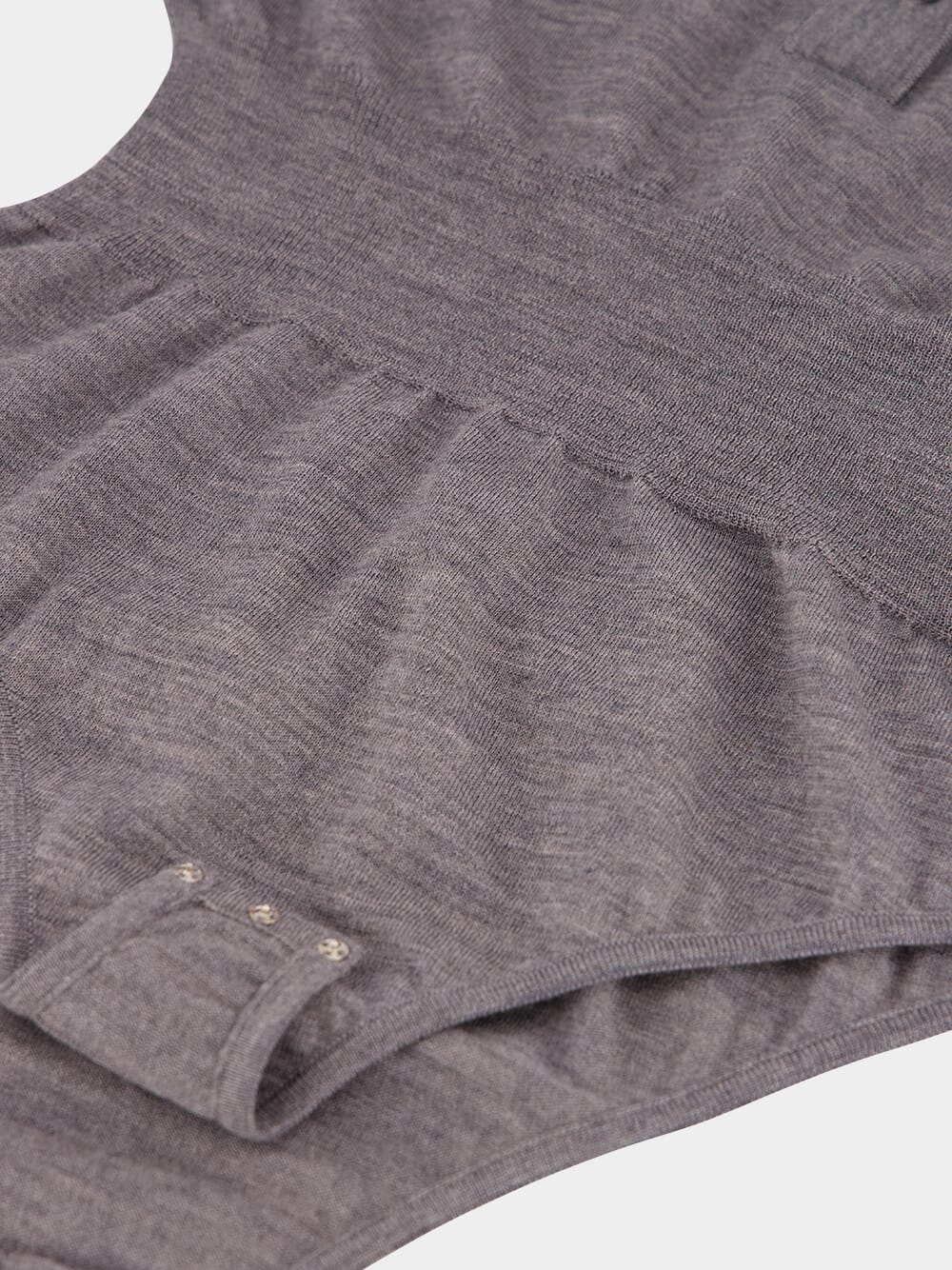 Grey Long-Sleeve Bodysuit - Image 4