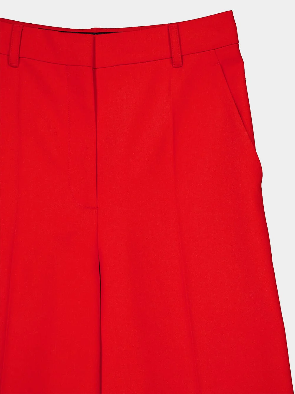 High-Rise Wide-Leg Wool Trousers - Image 3