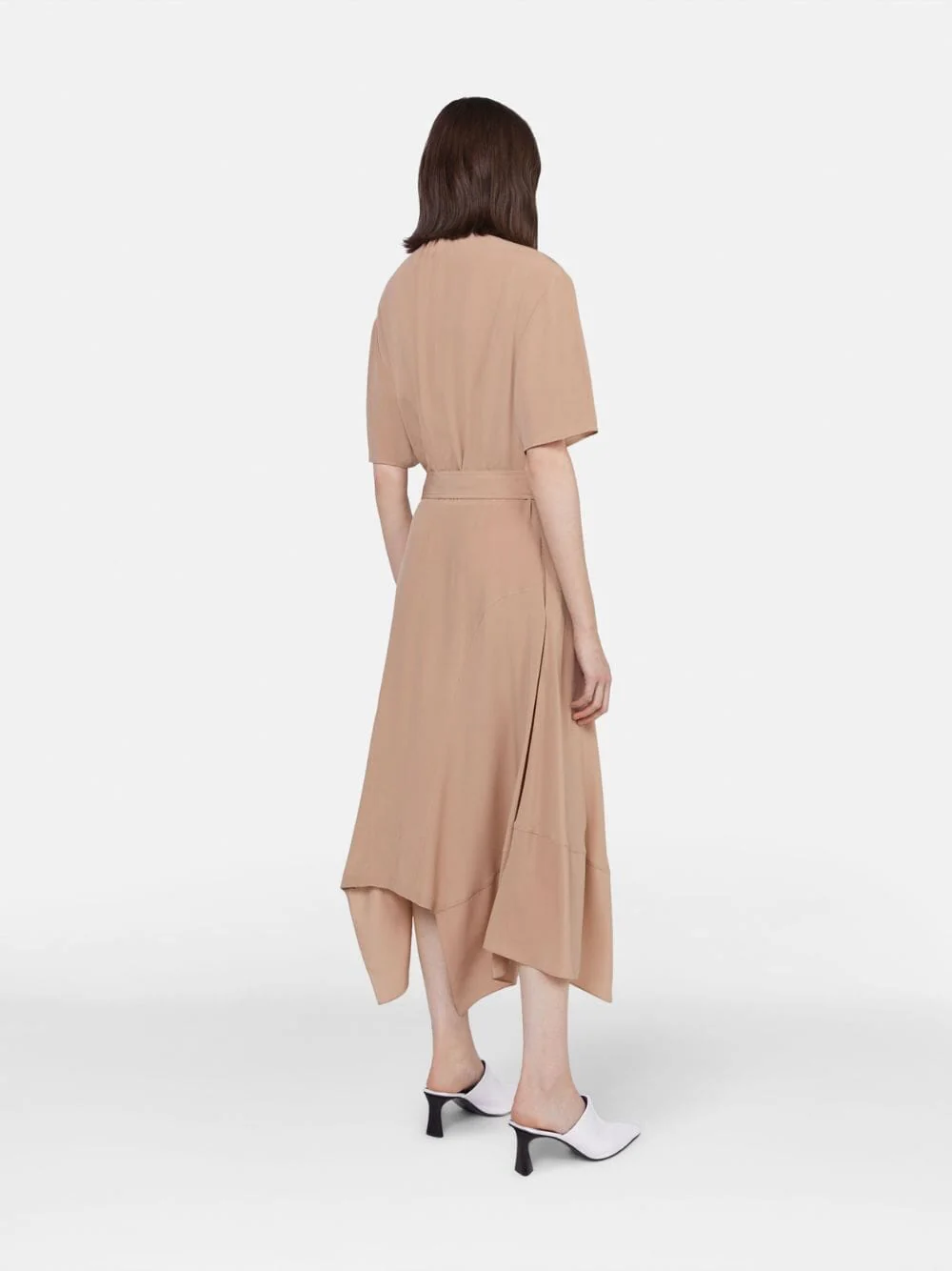 Silk Crêpe de Chine Shirt Dress - Image 3