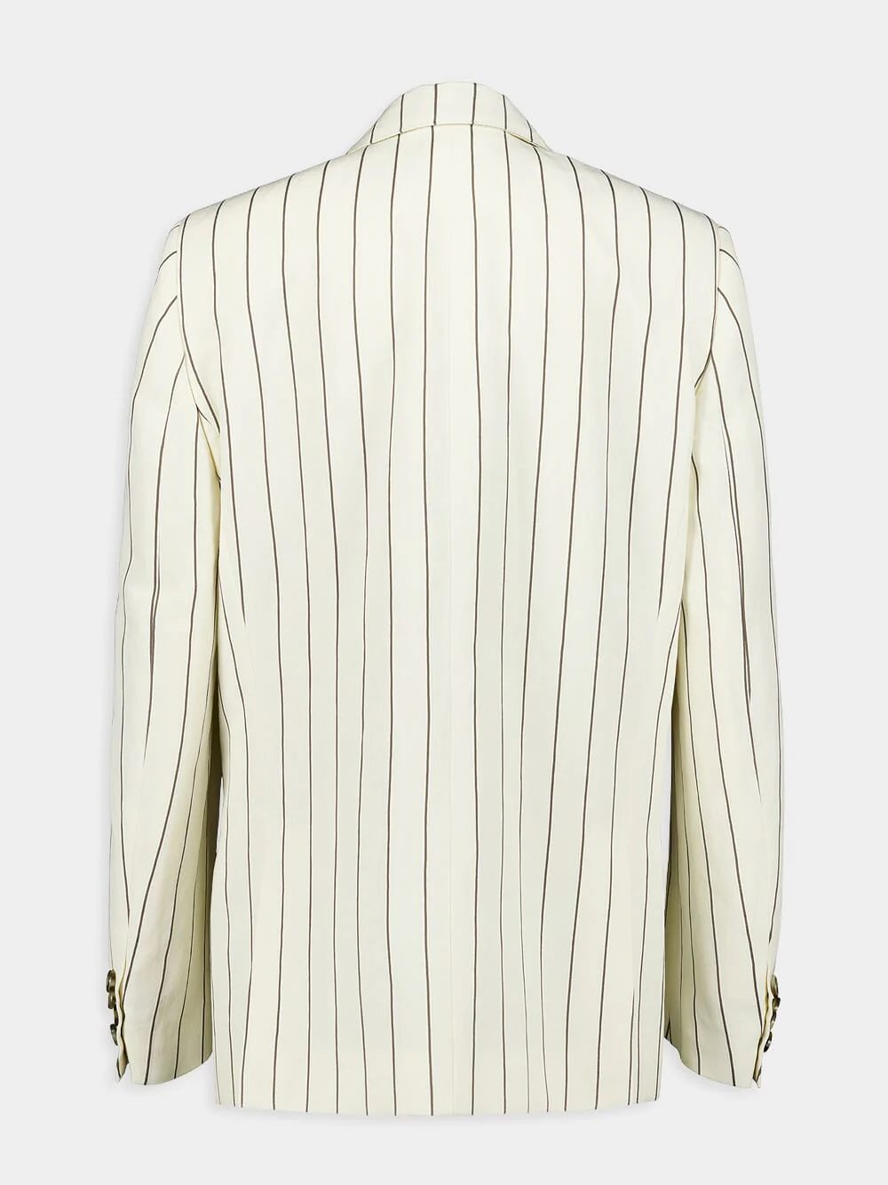 Striped Single-Breasted Blazer - Image 3