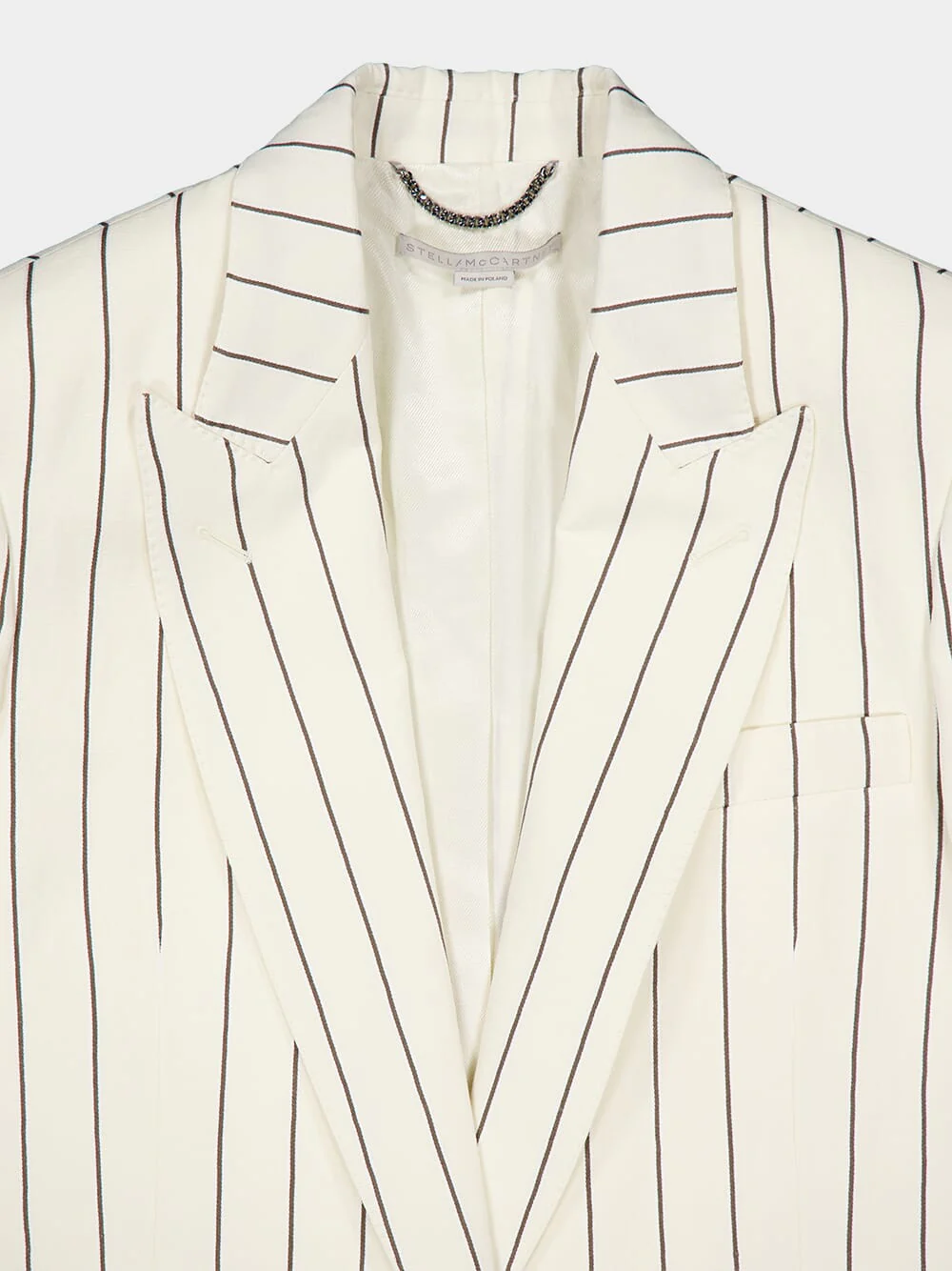 Striped Single-Breasted Blazer - Image 5