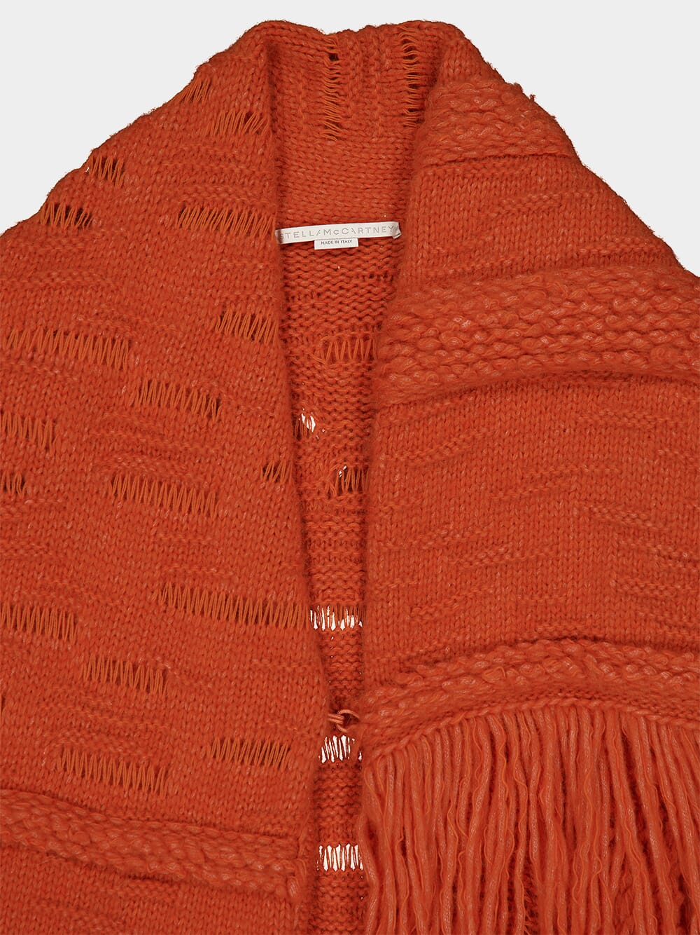Tangerine Alpaca Wool Knit Cardigan - Image 3