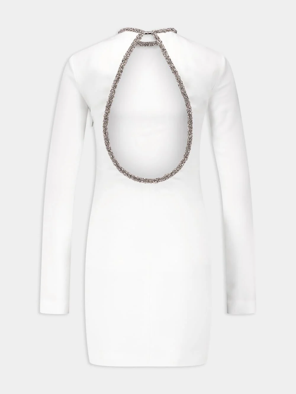 Crystal Collar Mini Dress - Image 2
