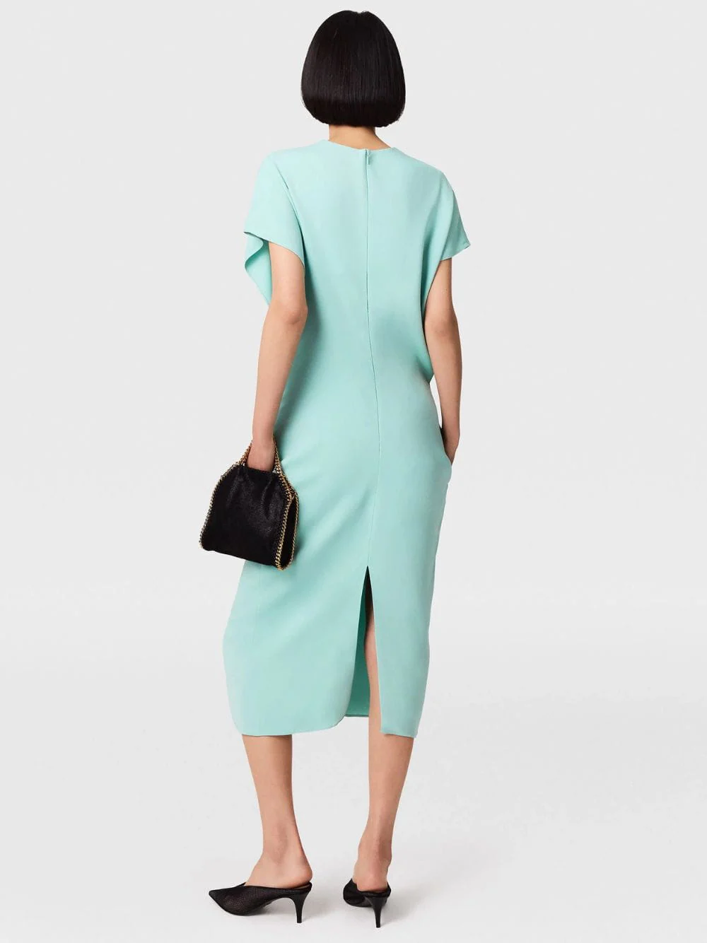 Mint V-Neck Midi Dress - Image 3
