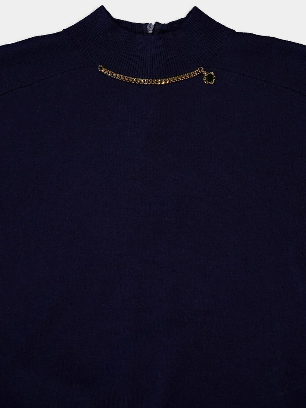 Falabella High-Neck Wool Blouse - Image 3