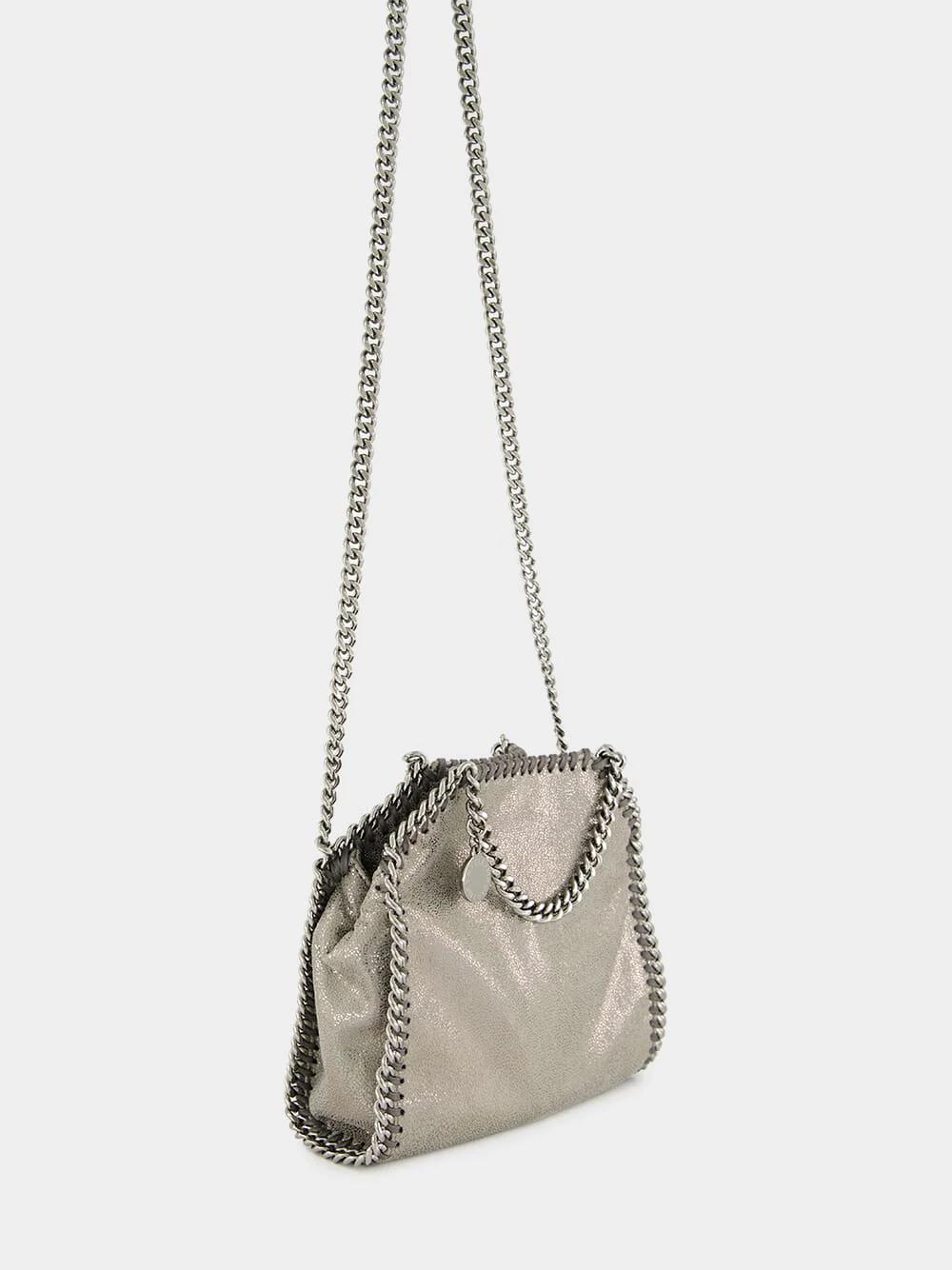 Falabella Tiny Shoulder Bag in Steel Grey - Image 3