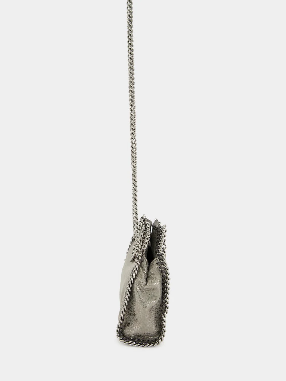 Falabella Tiny Shoulder Bag in Steel Grey - Image 4