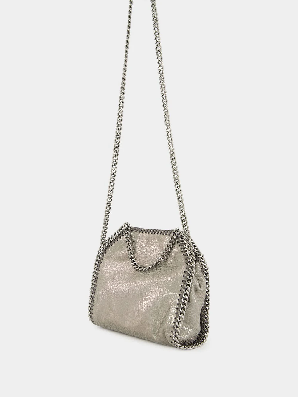 Falabella Tiny Shoulder Bag in Steel Grey - Image 5