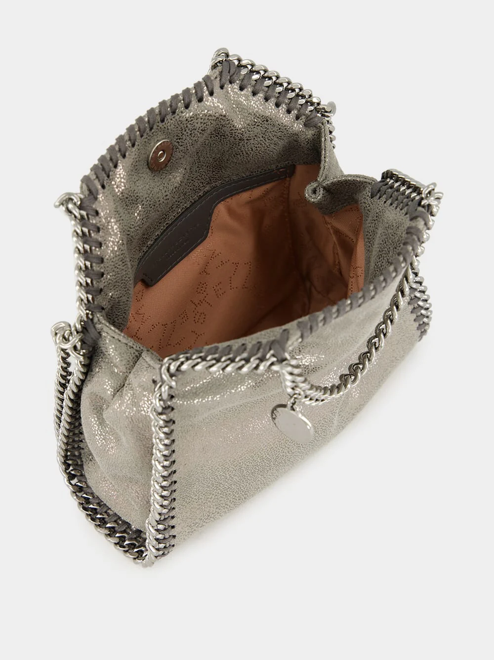 Falabella Tiny Shoulder Bag in Steel Grey - Image 6