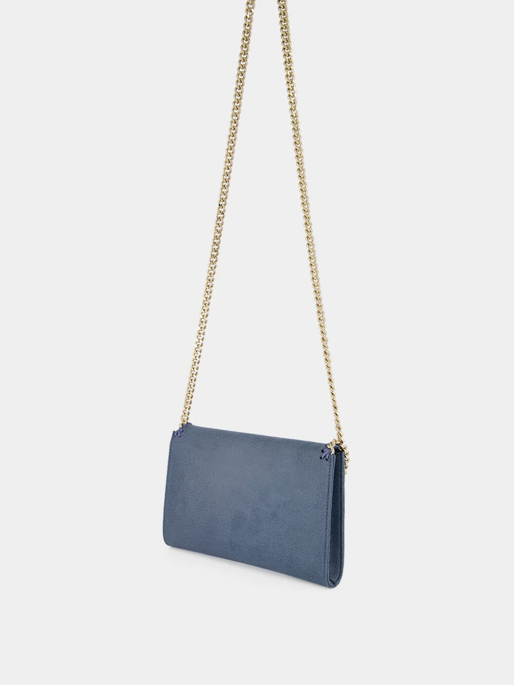 Feather Blue Vegan Leather Mini Crossbody Bag - Image 5