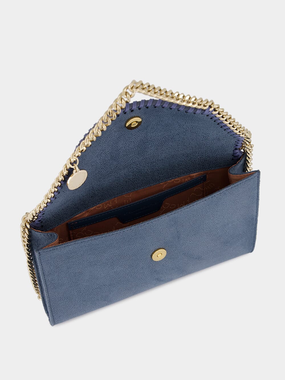 Feather Blue Vegan Leather Mini Crossbody Bag - Image 6