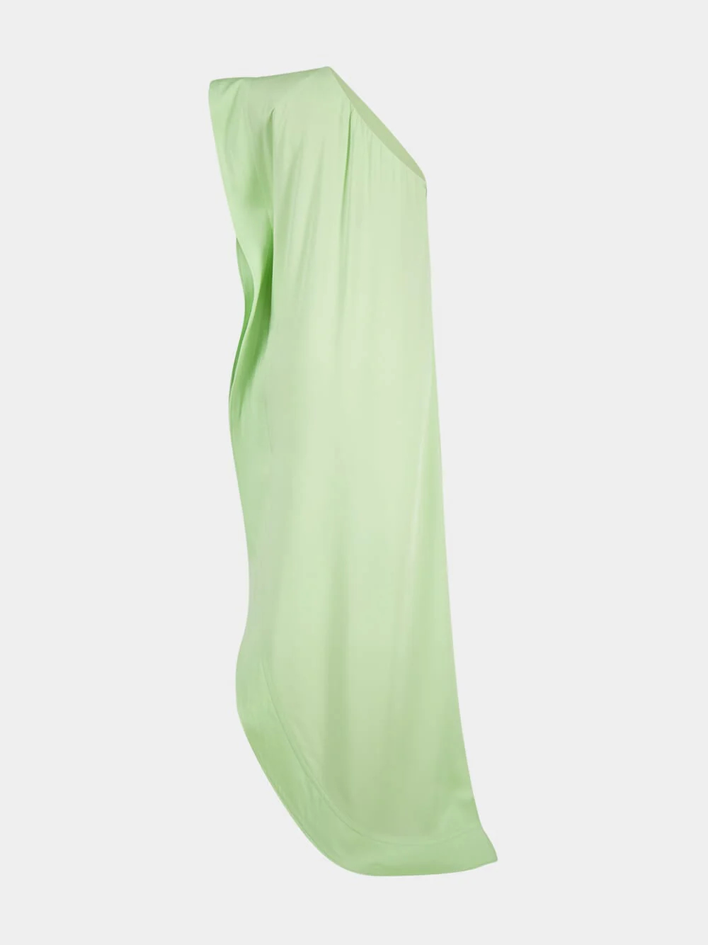 Green Asymmetric Sleeveless Maxi Dress - Image 2