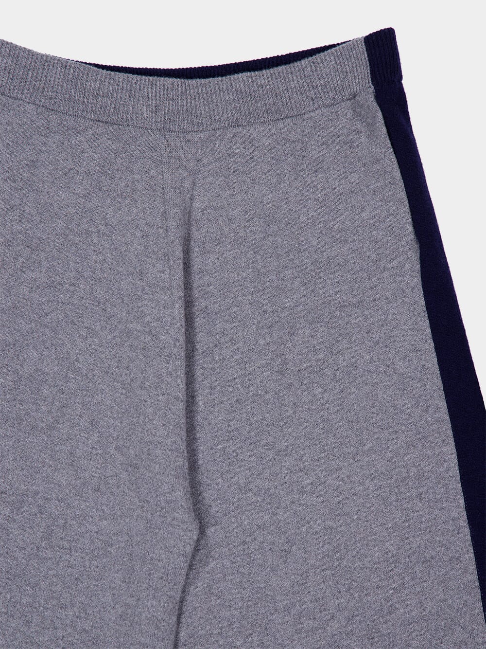 Grey and Navy Recycled Cashmere Trousers - Image 3