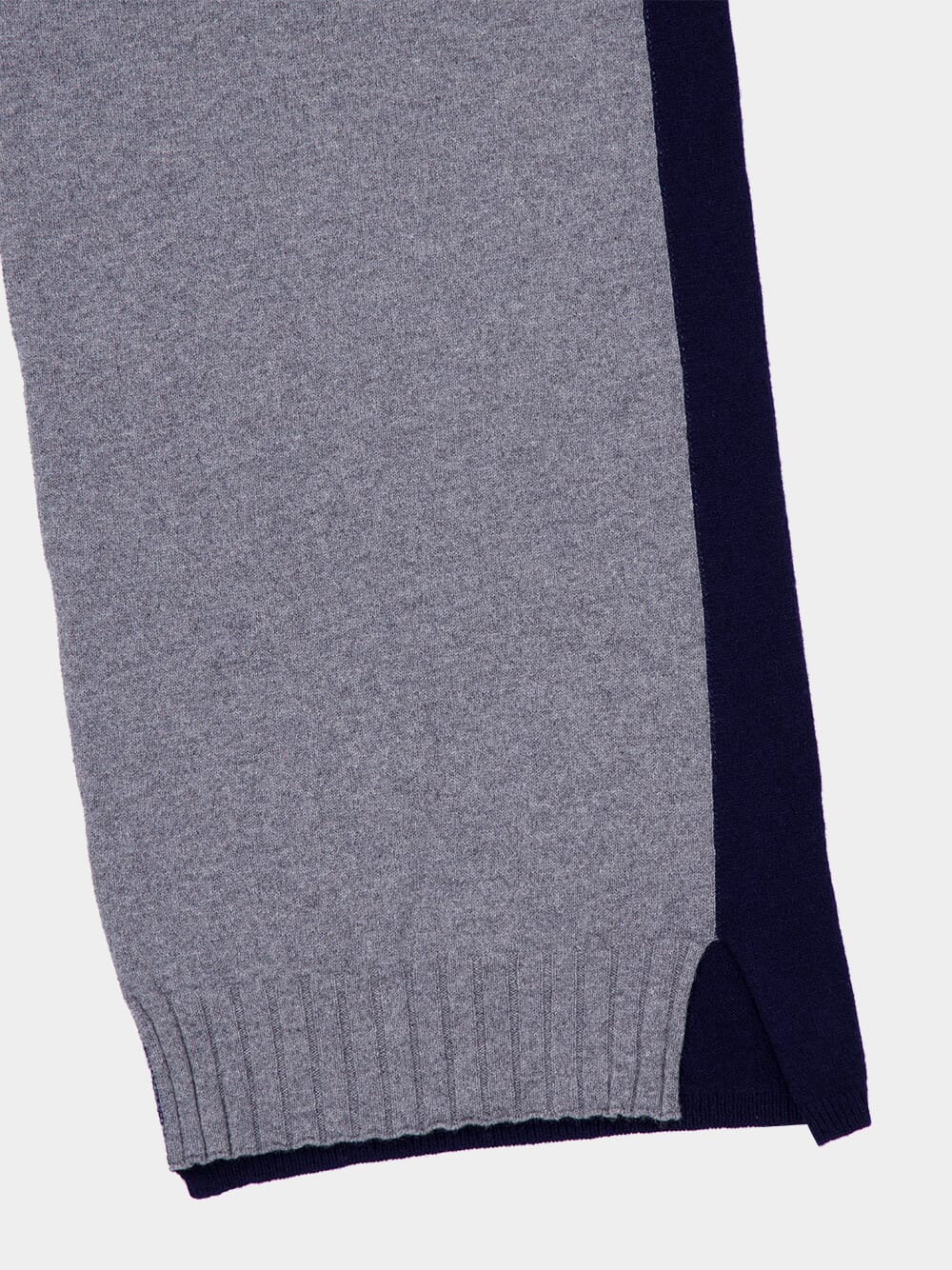 Grey and Navy Recycled Cashmere Trousers - Image 4