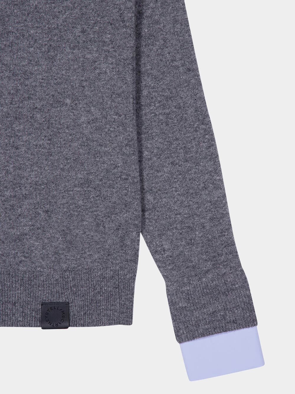 Grey Mélange Wool-Cotton Polo - Image 4