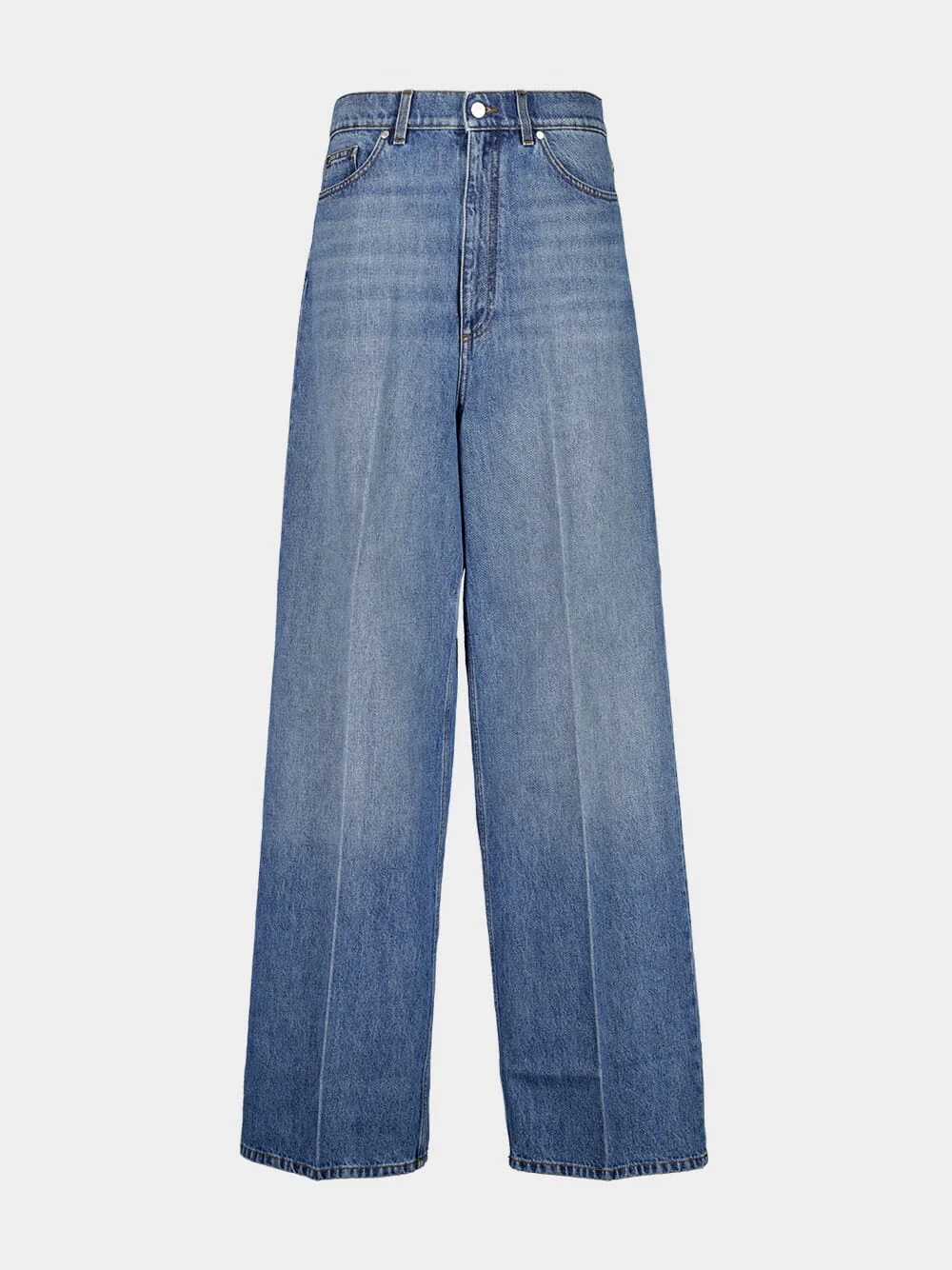 Iconic Blue Wide-Leg Jeans