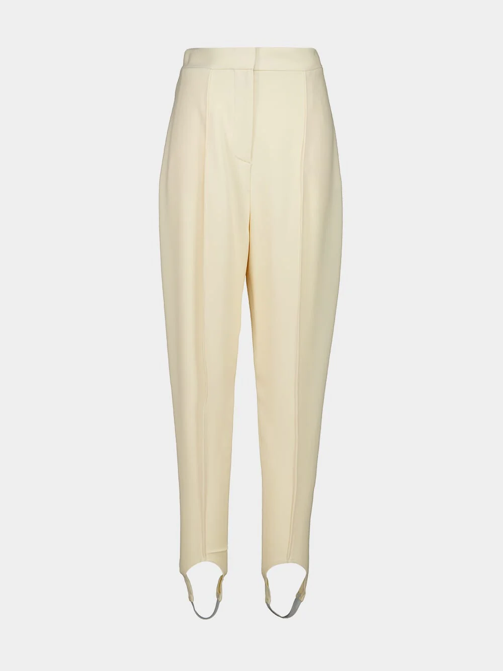 Ivory Tapered Stirrup Trousers