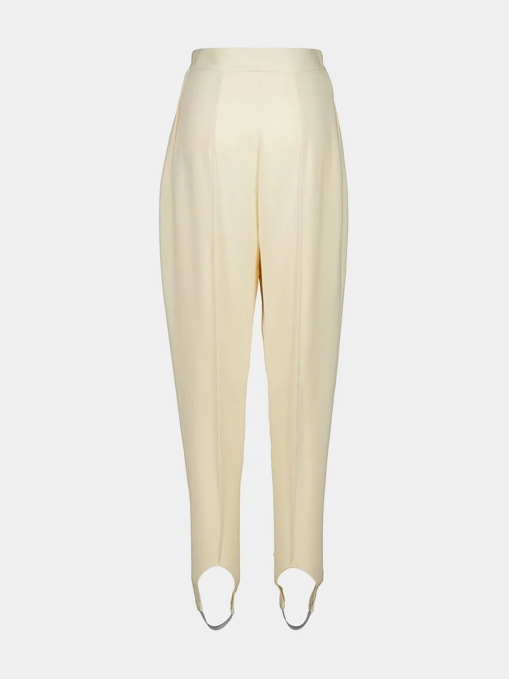 Ivory Tapered Stirrup Trousers - Image 2