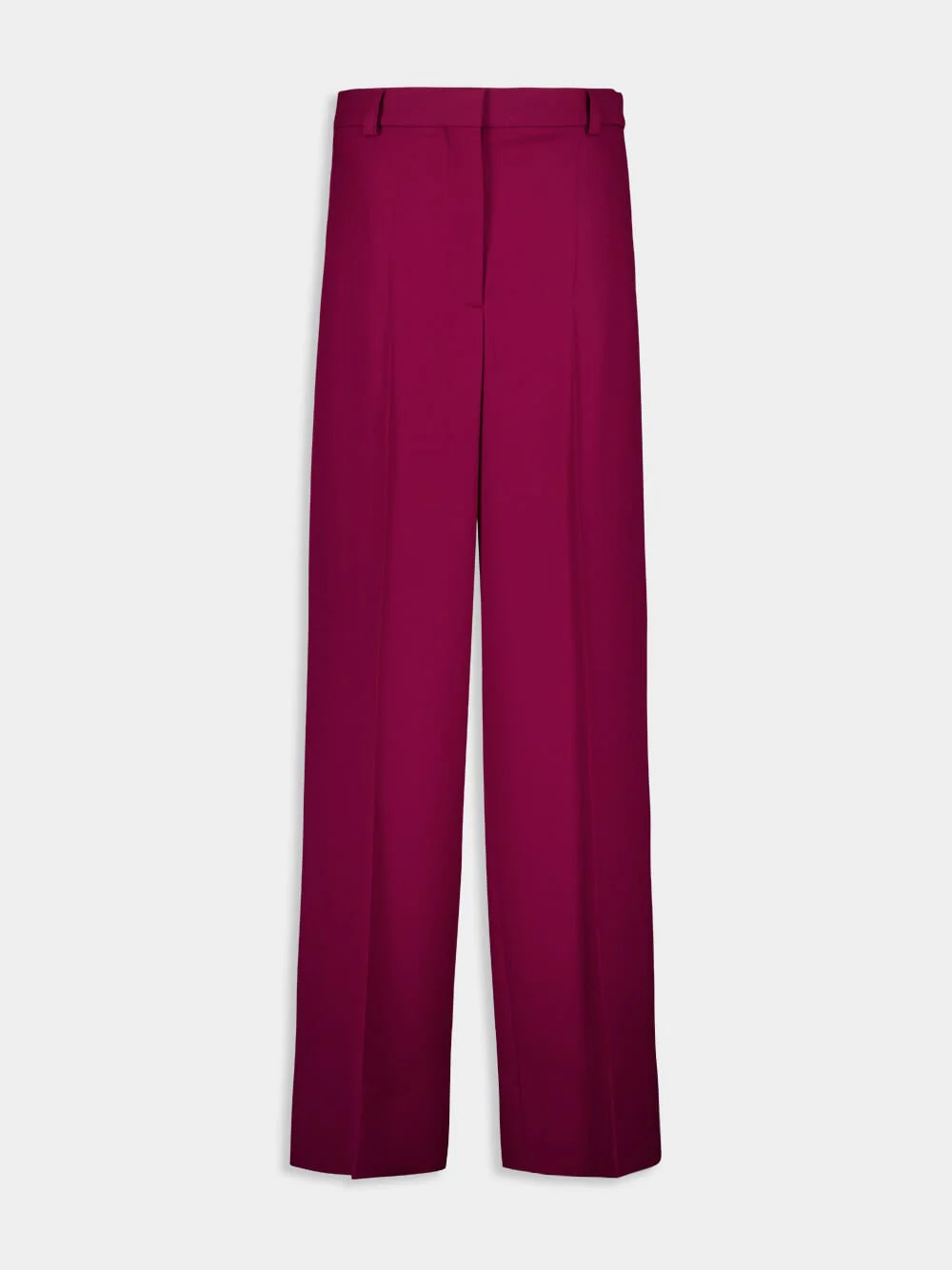 Jazzberry Loose Flannel Wool Trousers