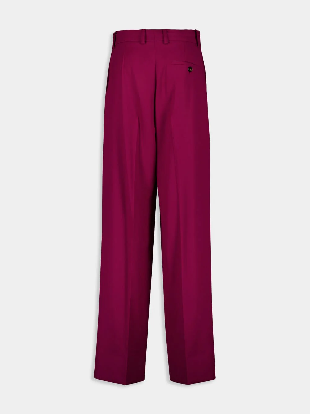 Jazzberry Loose Flannel Wool Trousers - Image 2