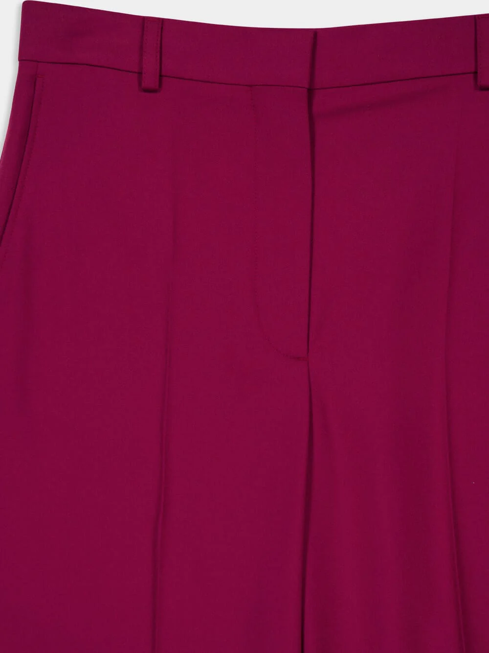 Jazzberry Loose Flannel Wool Trousers - Image 3