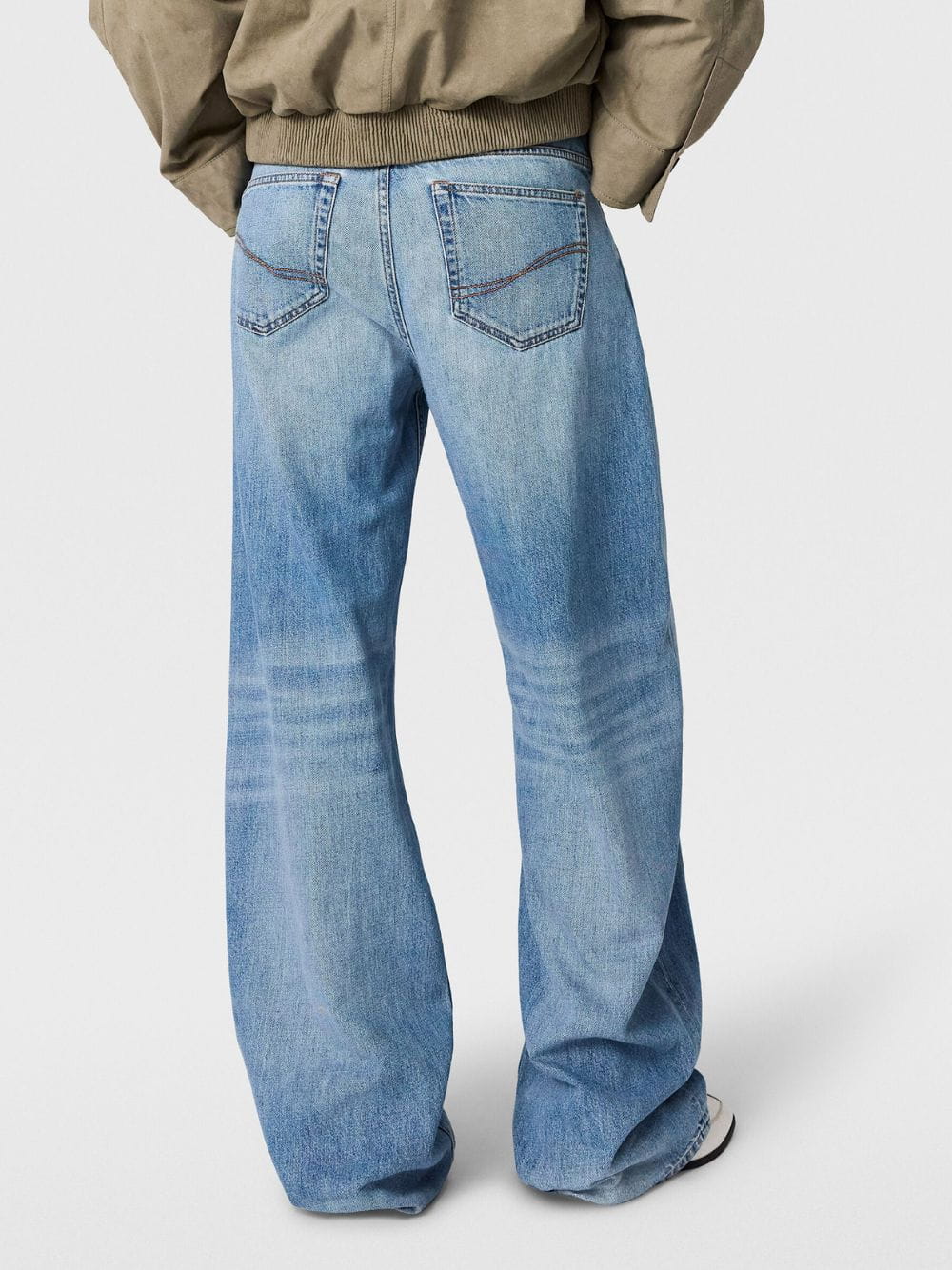 Mid Blue Mid Waist Relaxed Curve Jeans - Image 4