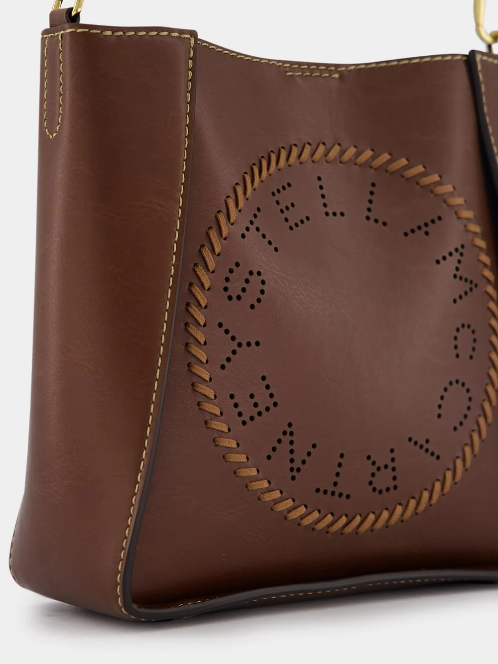 Mini Frayme Bucket Logo-Plaque Bag - Image 6