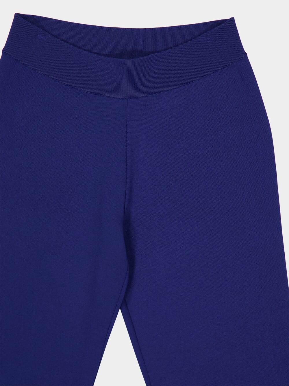 Navy Iconic Flared Knit Trousers - Image 3