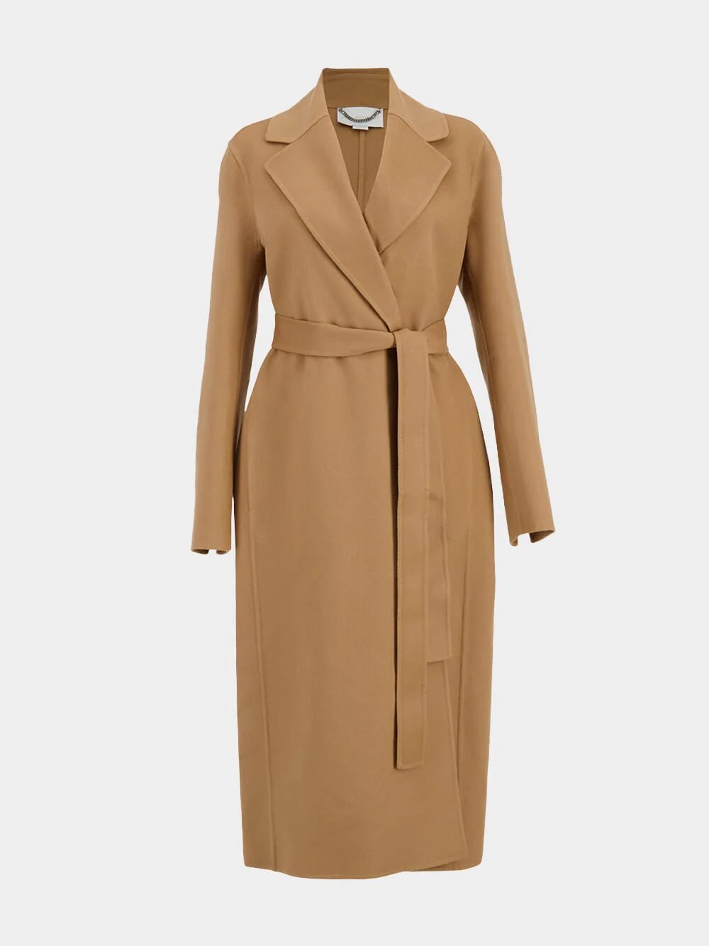 New Camel Double-Face Wrap Coat