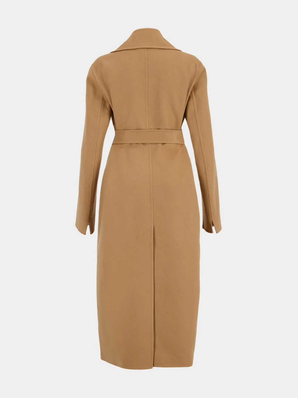 New Camel Double-Face Wrap Coat - Image 2
