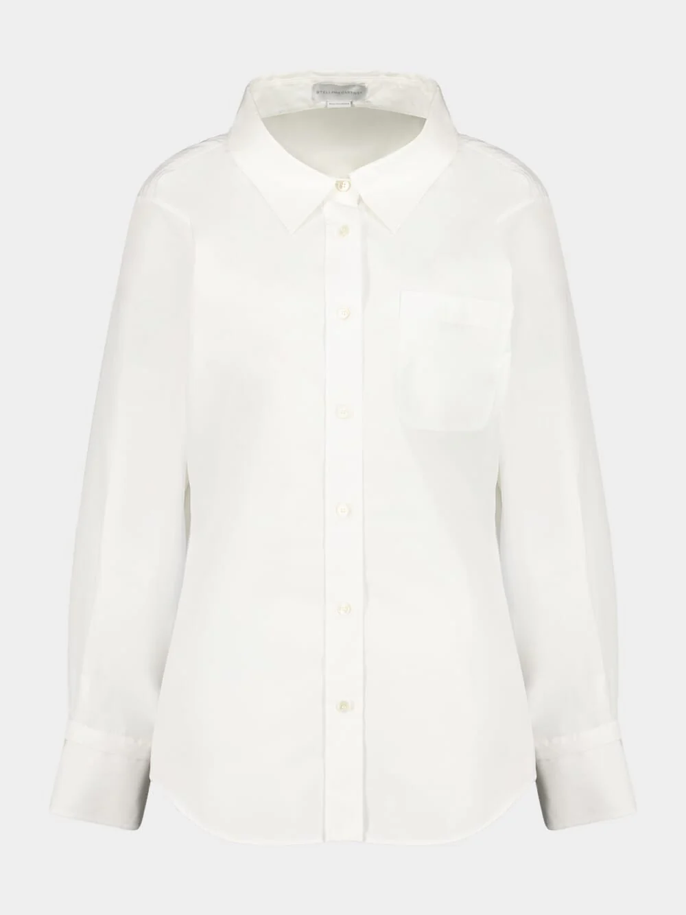 Pure White Cotton Poplin Shirt