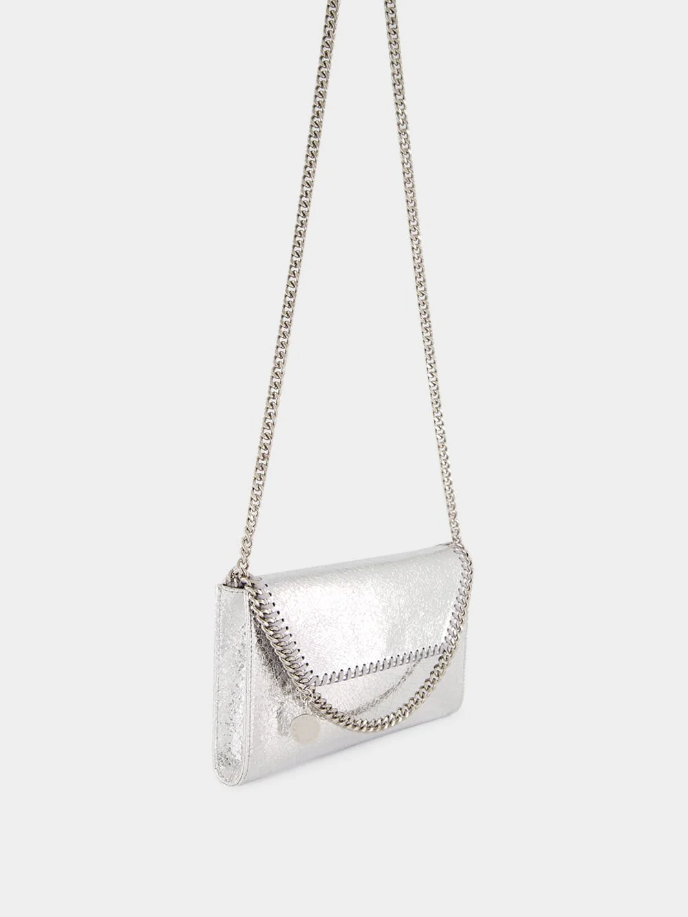 Silver Falabella Metallic Crossbody Bag - Image 3