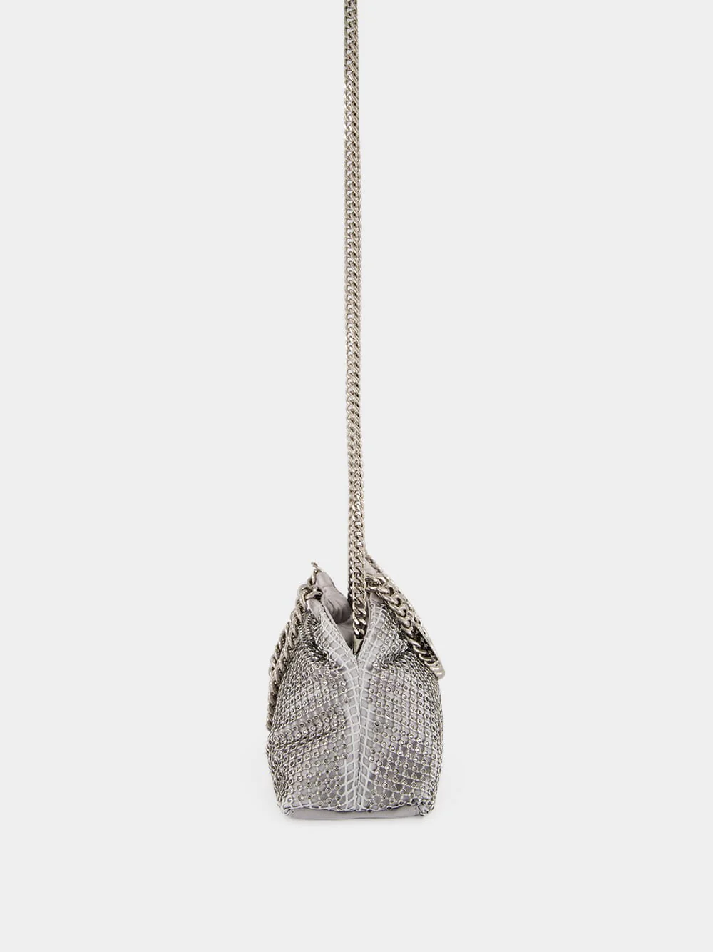 Silver Falabella Mini Crystal Handbag - Image 4
