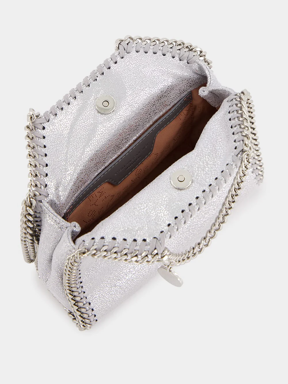 Silver Tiny Falabella Tote Bag - Image 5