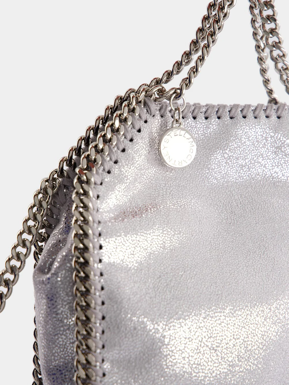 Silver Tiny Falabella Tote Bag - Image 6