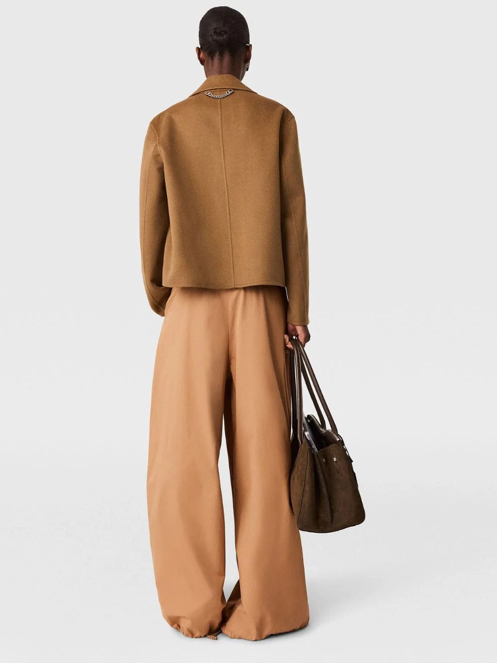 Tan Organic Cotton Cargo Trousers - Image 4