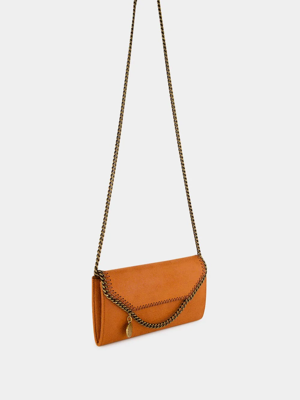 Tangerine Falabella Continental Crossbody Bag - Image 3