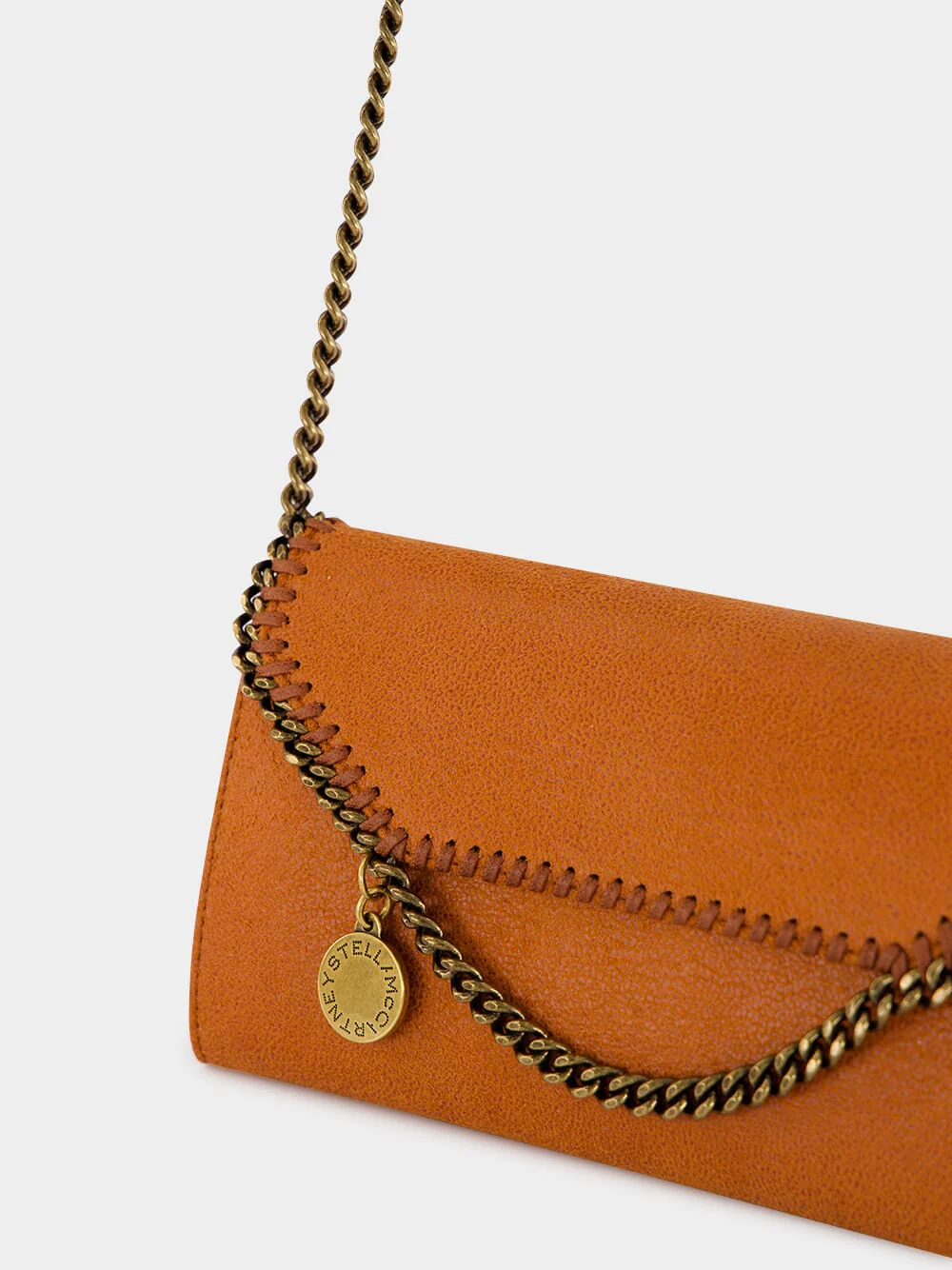 Tangerine Falabella Continental Crossbody Bag - Image 7