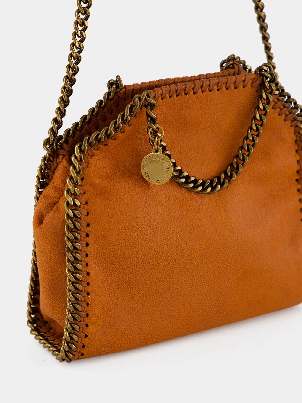 Tangerine Falabella Tiny Tote Bag - Image 7
