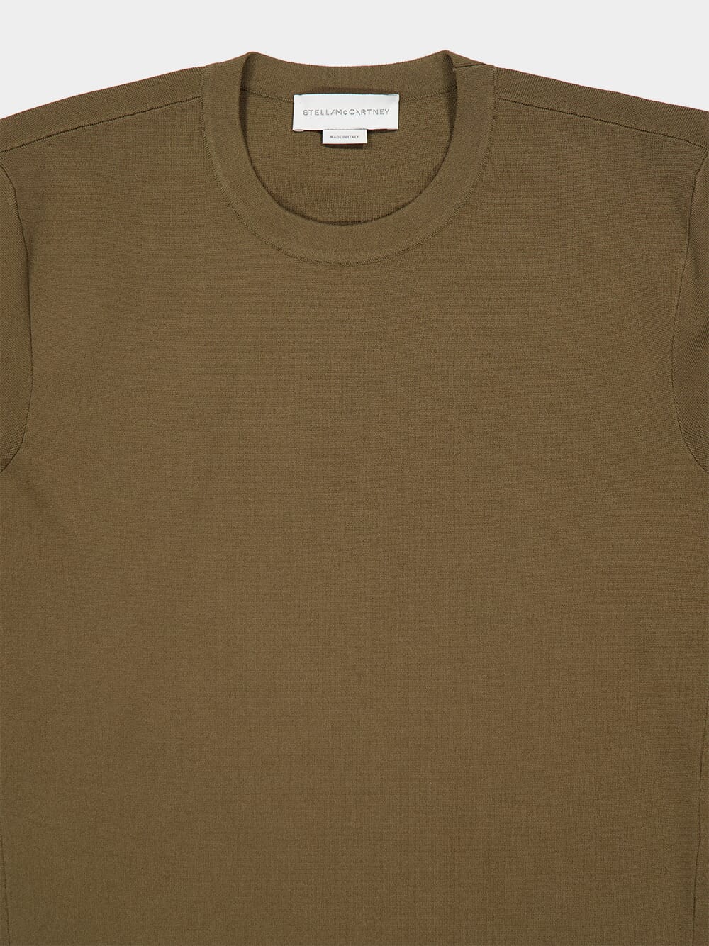 Brown Compact Knit Short Sleeve Top - Image 3