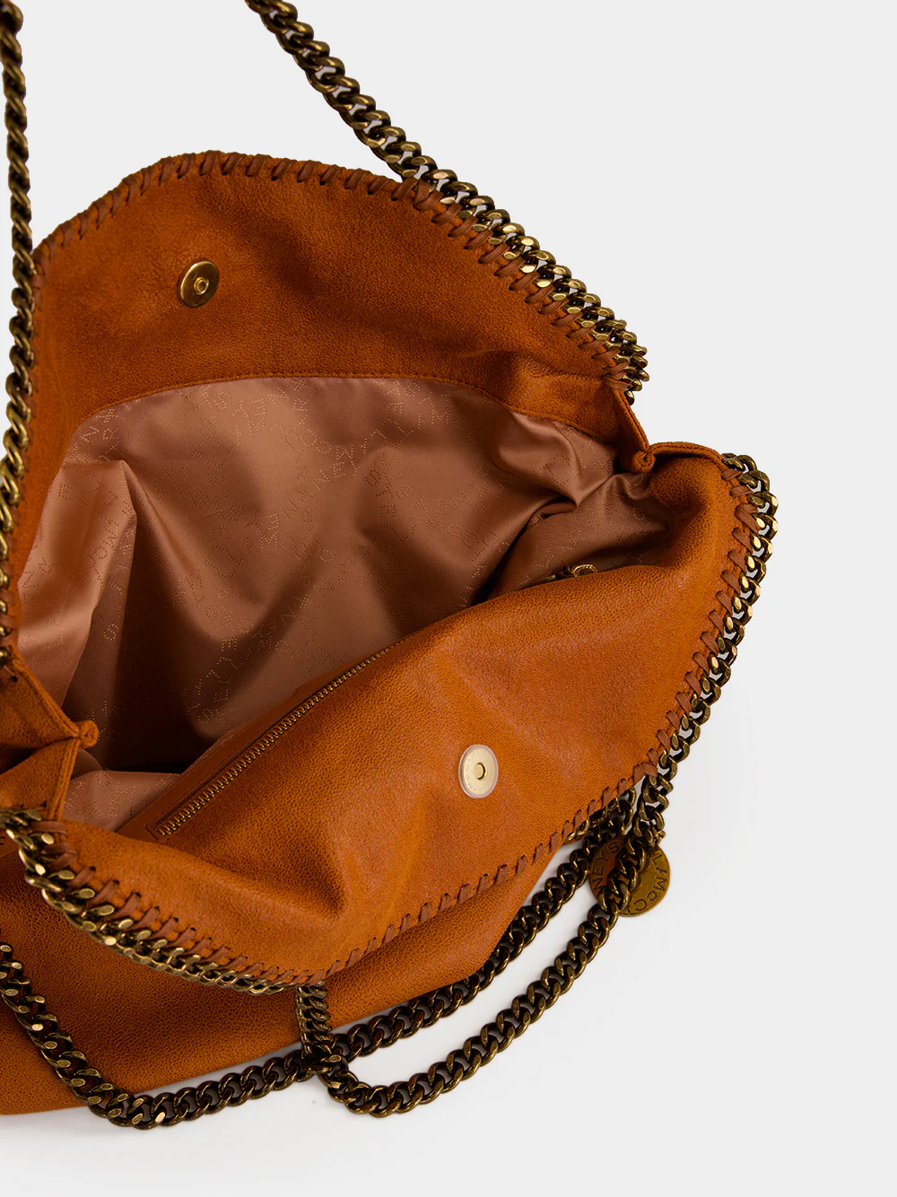 Tangerine Falabella 3-Chain Tote Bag - Image 6