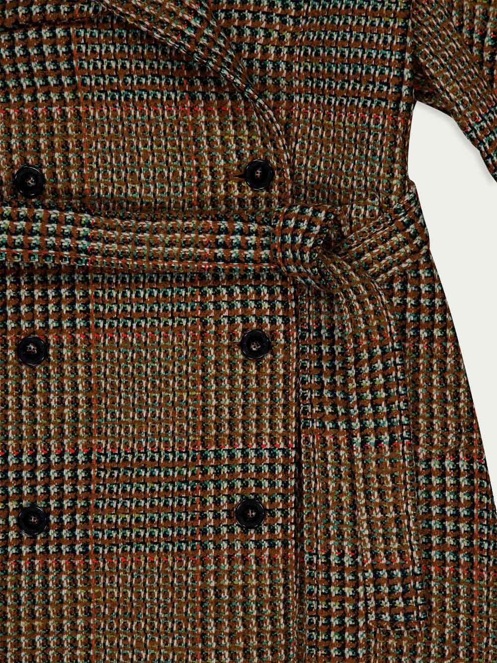Tweed Belted Double-Breasted Coat - Image 6