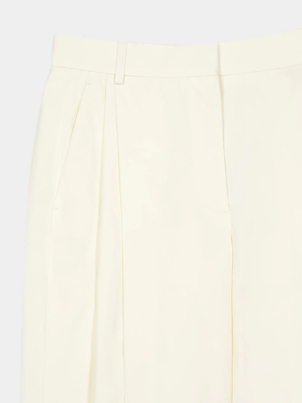 Vanilla Straight Cotton Trousers - Image 3