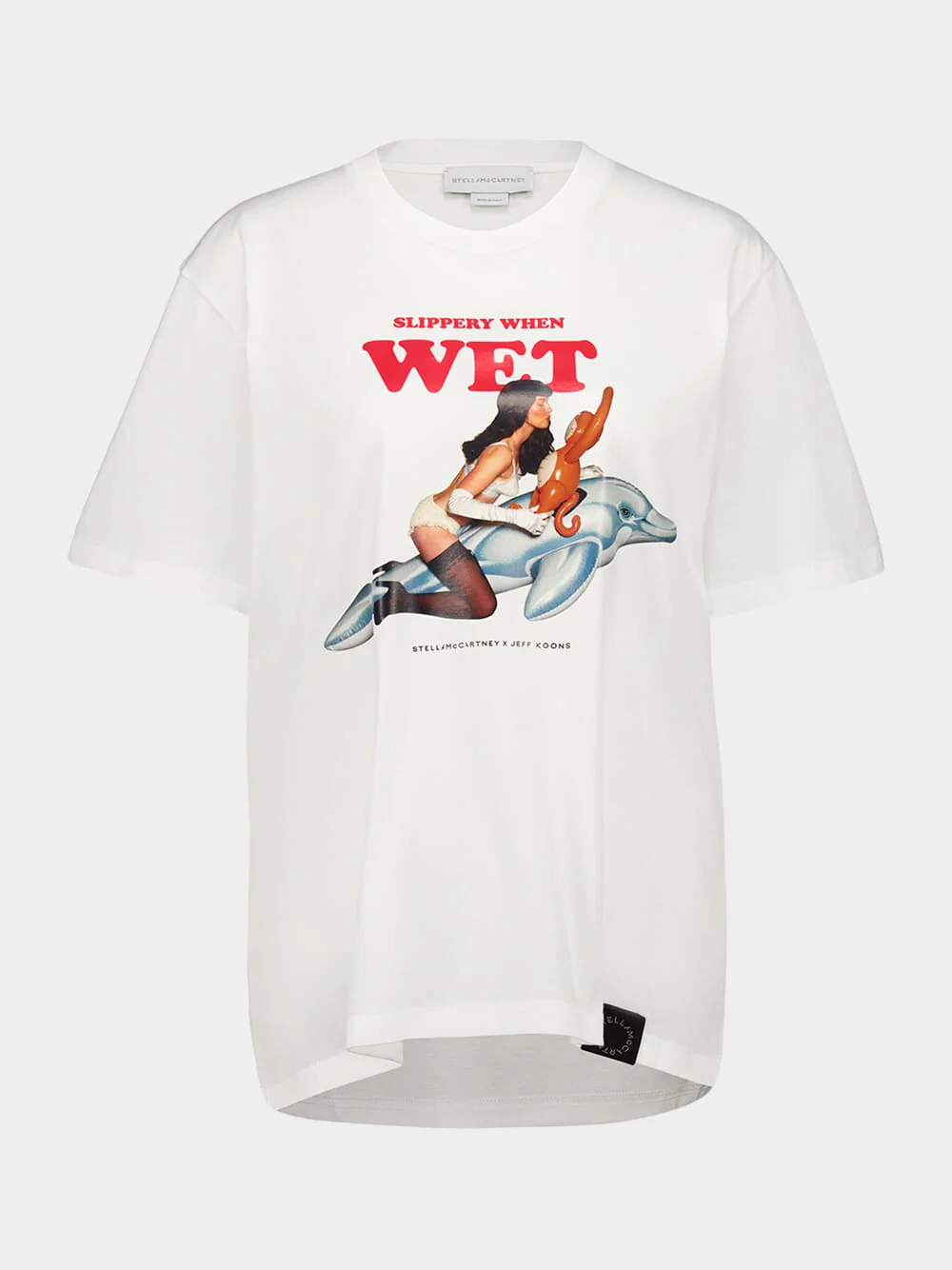White Jeff Koons Boyfriend Collab T-Shirt